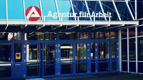 Eingangsbereich einer Agentur für Arbeit