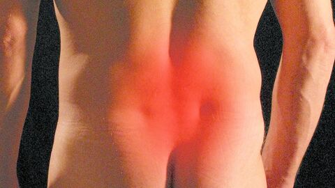 Männlicher unterer Rückenbereich