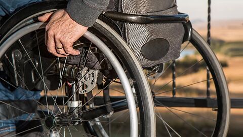 Bildausschnitt Rollstuhl